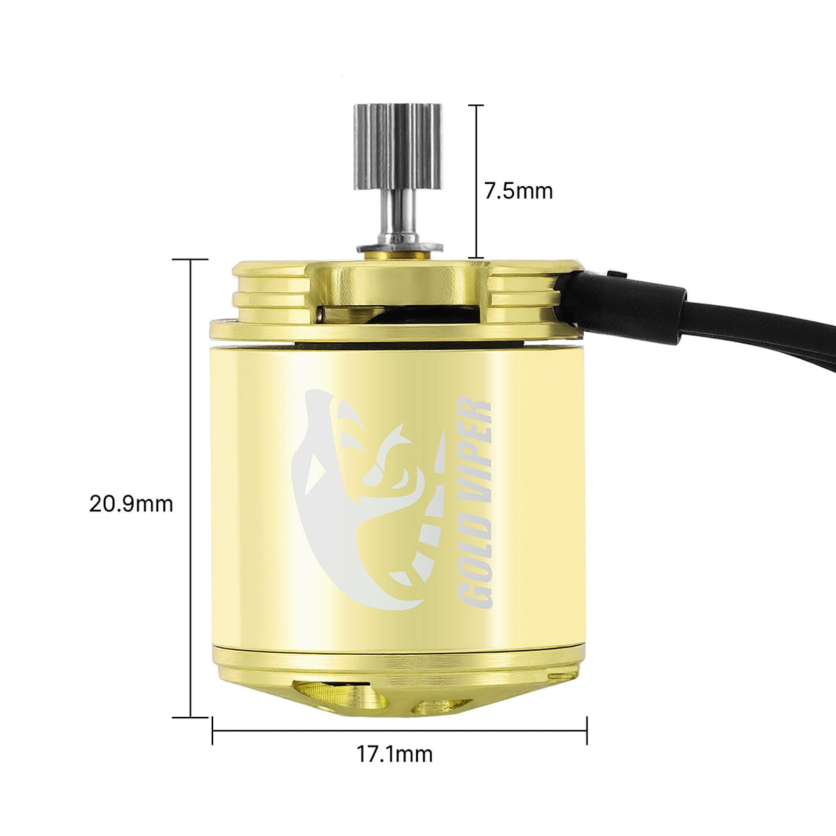 INJORA Gold Viper 1721 motor package with mount for quick installation