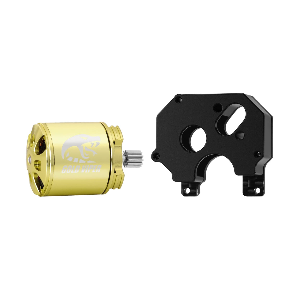 INJORA Gold Viper 1721 motor with 0.3 Mod 12T pinion detail