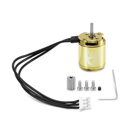 INJORA Gold Viper 1721 motor wire sleeve detail for durability