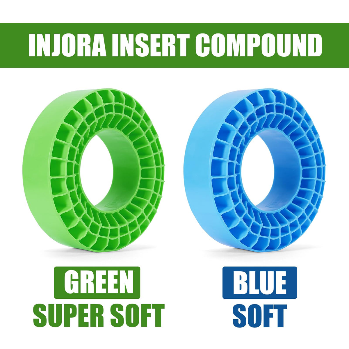 Green silicone inserts demonstrate waterproof and temperature resistant material.