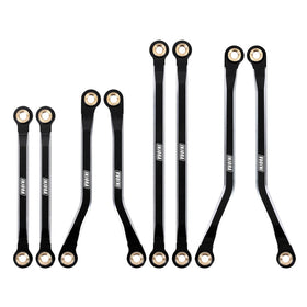 INJORA high clearance CNC aluminum chassis links for TRX4M Defender Bronco 1/18 improve climbing clearance.