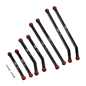 INJORA high clearance front 4-links for SCX24 Gladiator improve ground clearance.