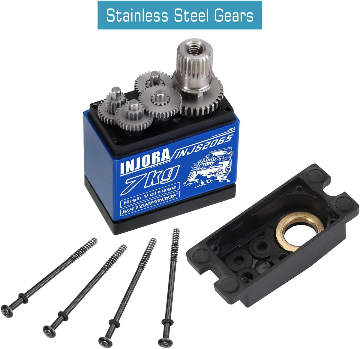 INJORA 7KG torque for challenging crawler maneuvers