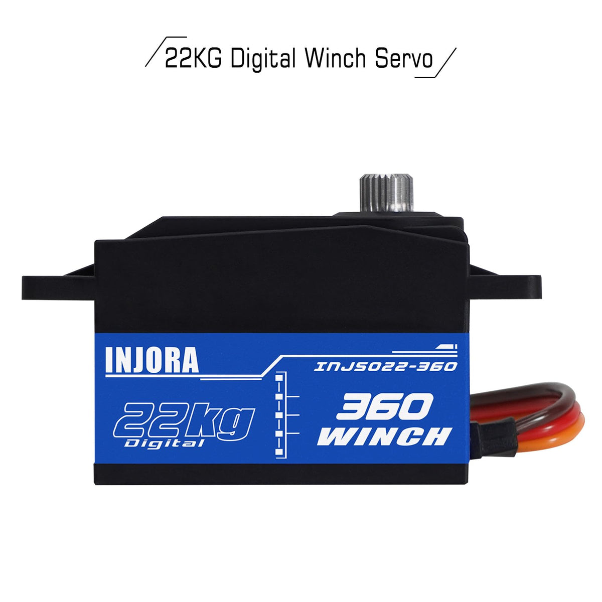INJORA INJS022-360 rotation action demonstrates 360° movement for versatile control