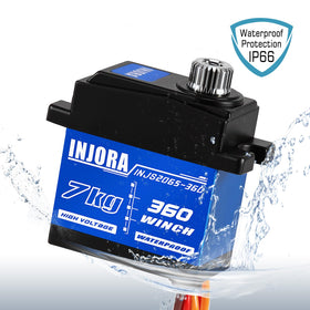 INJORA CNC aluminum construction provides durable support on rough trails.
