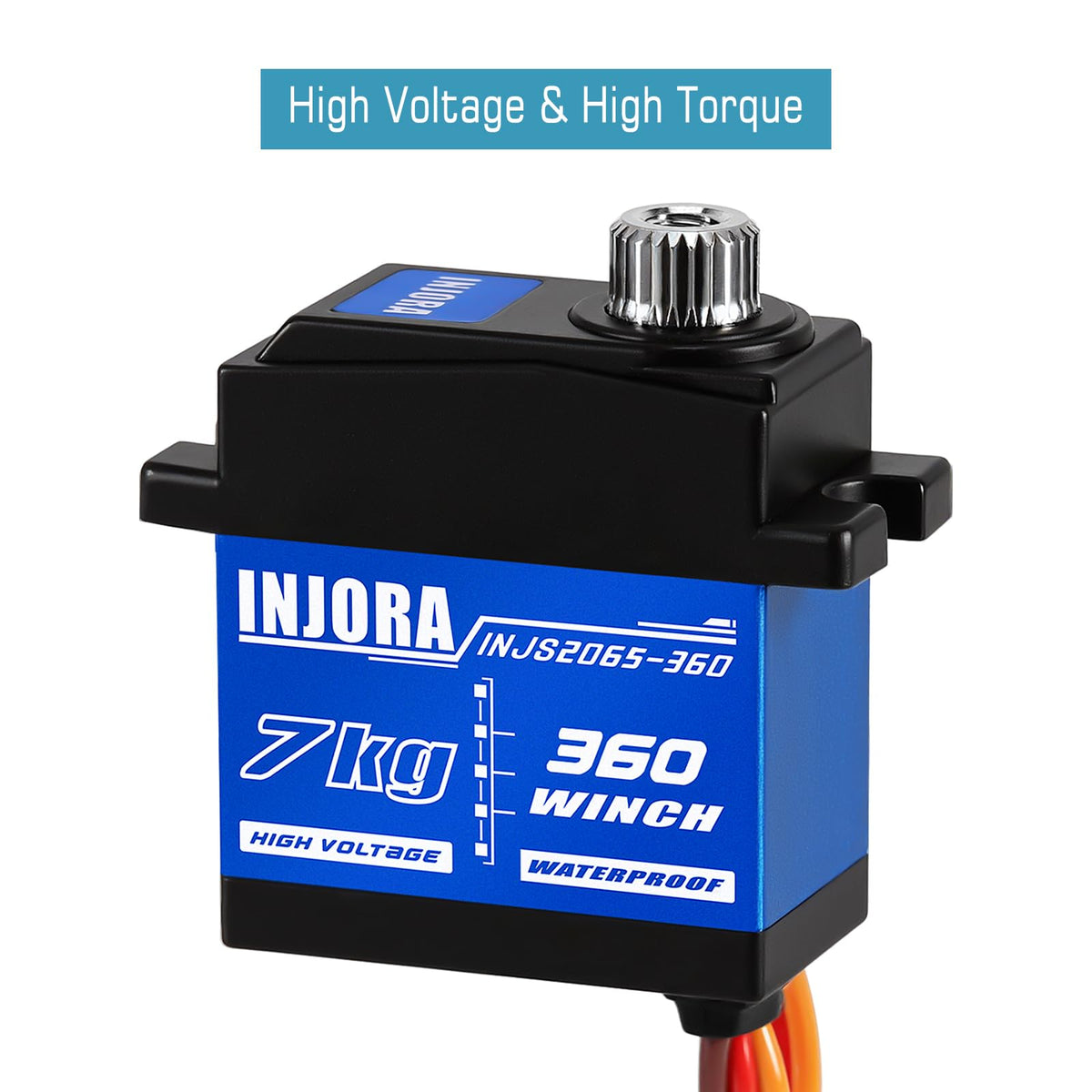 INJORA red tow hook included for quick attachment and bold styling.