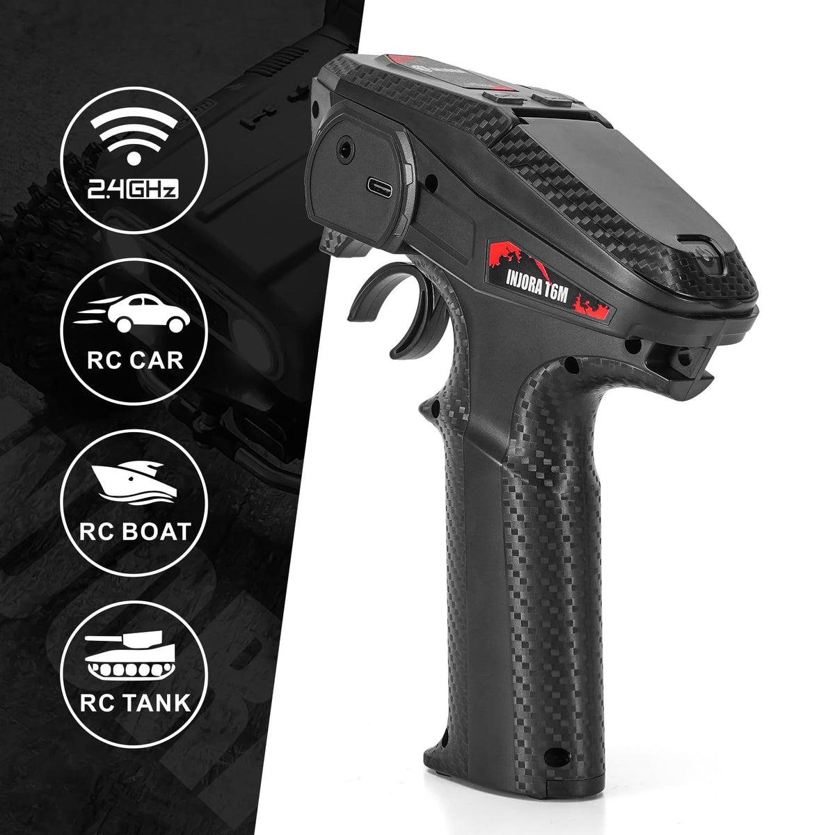 INJORA INT-T6M compact design fits in small RC rigs.