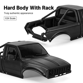 INJORA IR60-24 bed rack close-up highlights rugged mounting for accessories