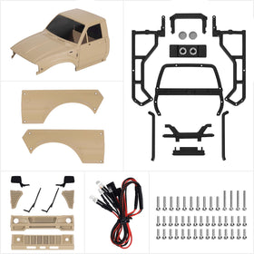 INJORA IR60-24 rear hook-and-loop hinge enables easy body swing for chassis checks.