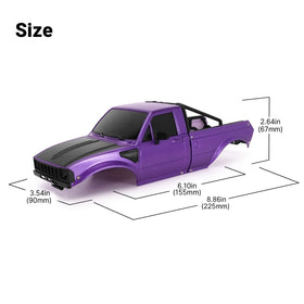 INJORA IR60 rubber rearview mirrors for durability and realism