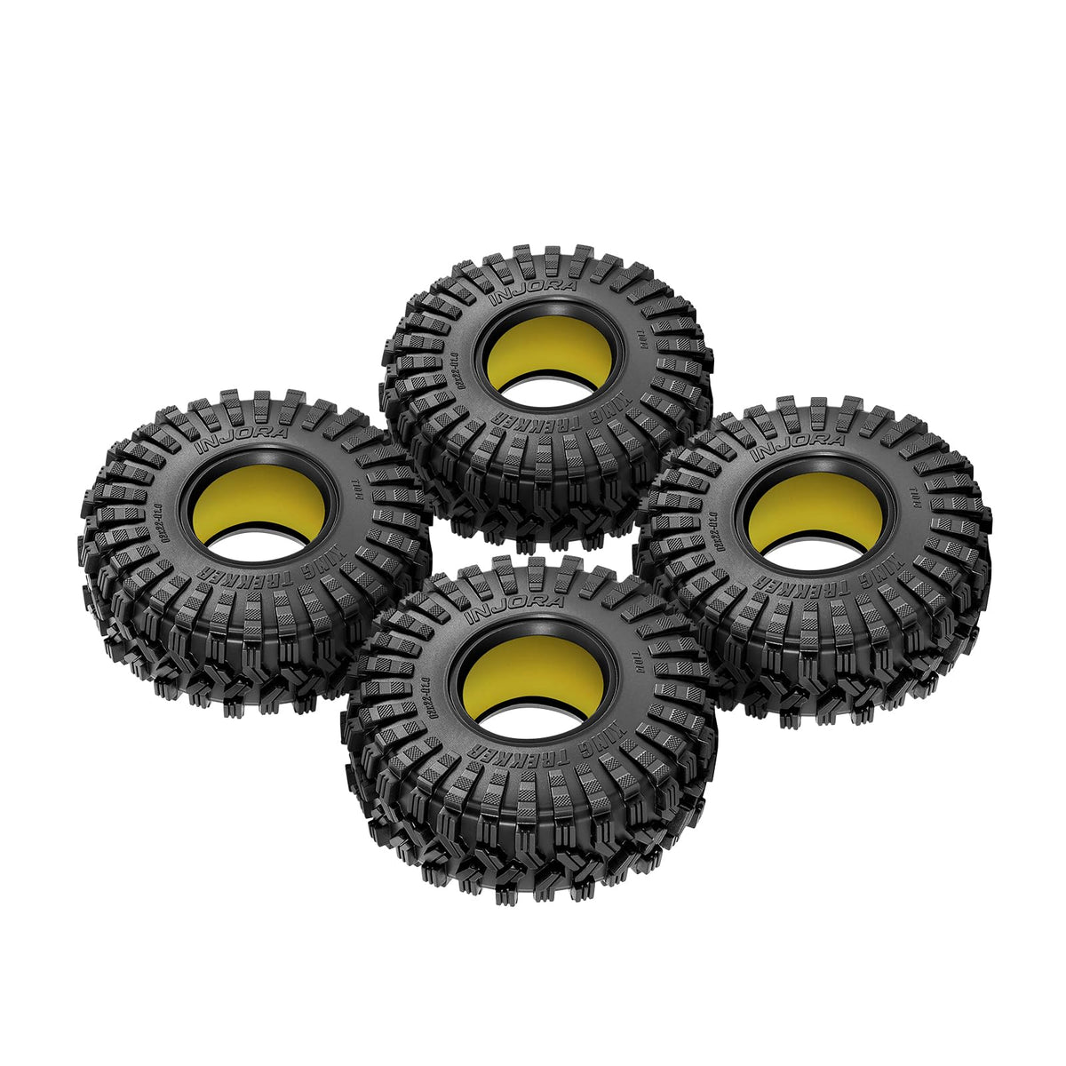 INJORA King Trekker combo packaging shows four tires and inserts.