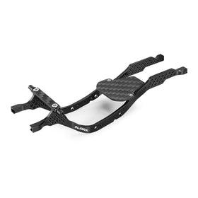 INJORA LCG aluminum chassis side view emphasizes rigidity for stable handling
