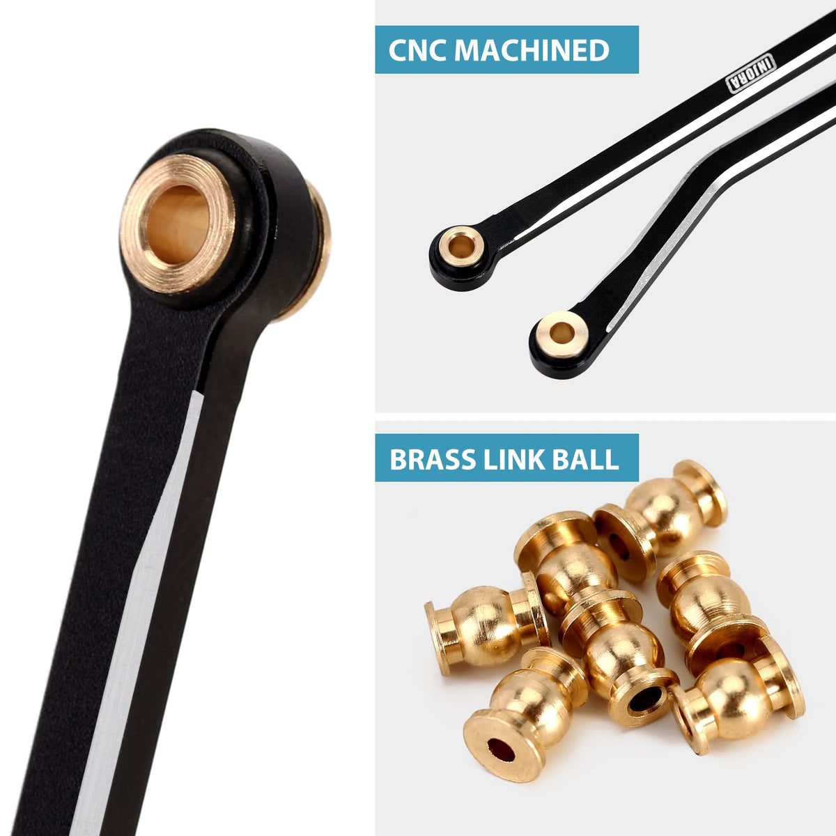 Logo-etched links replace plastic with durable metal and premium branding.