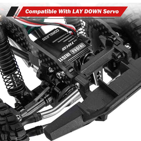 INJORA low center of gravity chassis enhances stability on rough terrain.