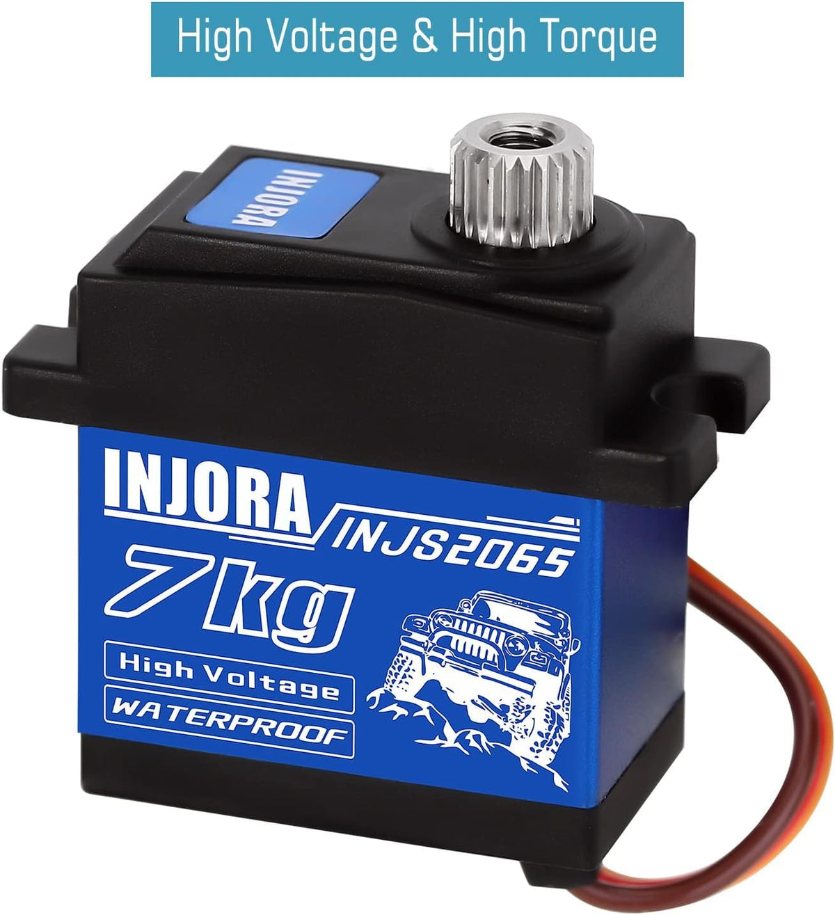 INJORA 7KG servo compatible with TRX4M Defender, Bronco, F150 upgrades