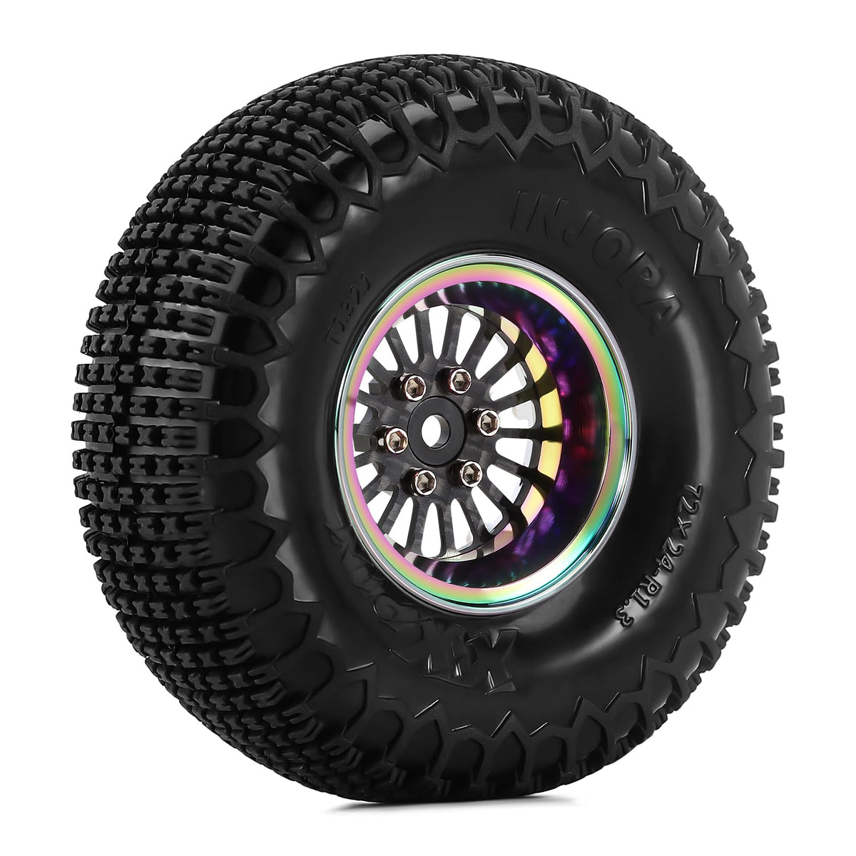 INJORA ModuWheel with 72x24 mm tires for better grip