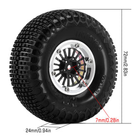 Replaceable carbon fiber parts on INJORA ModuWheel for customization