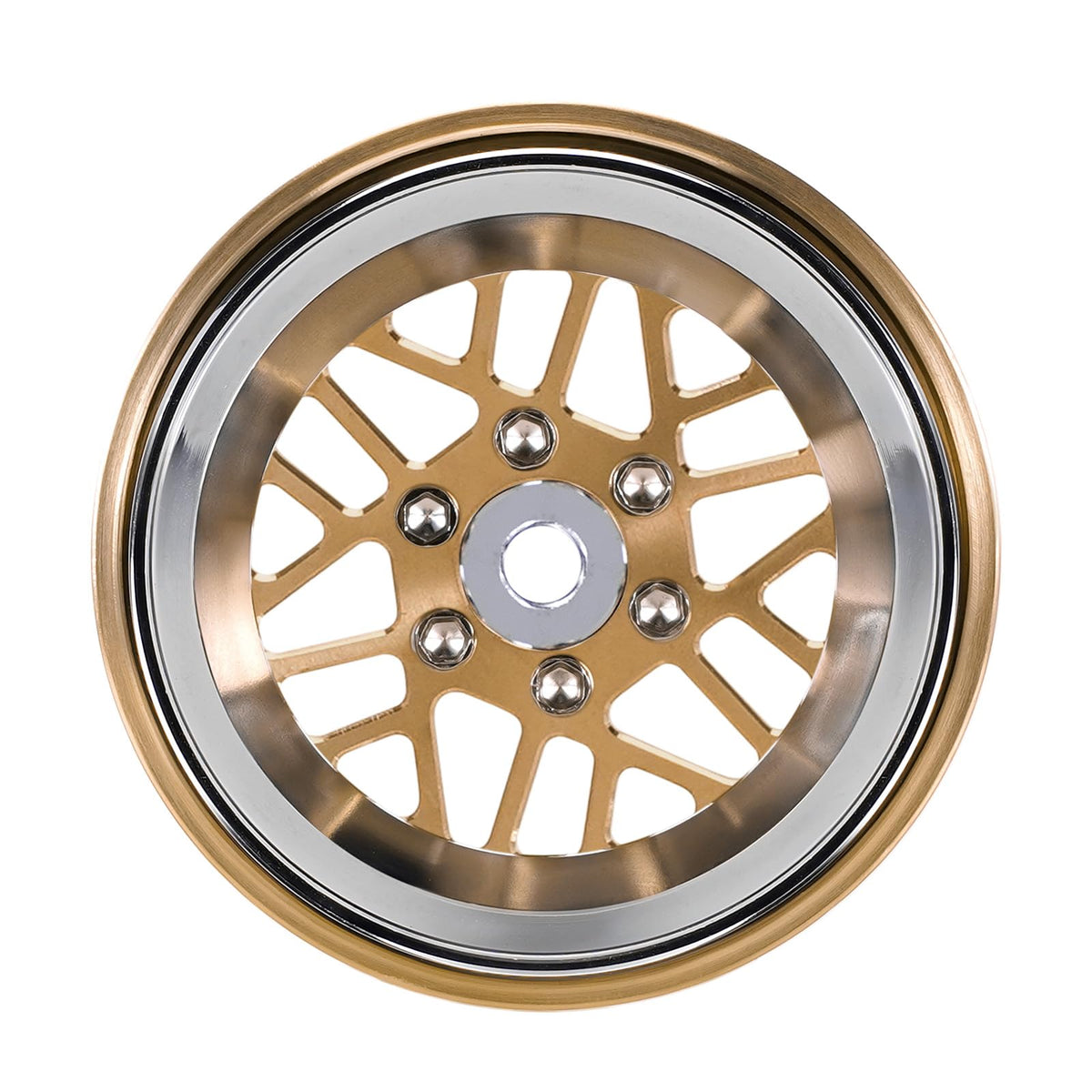 INJORA ModuWheel CNC machined finish reveals high-precision engineering.