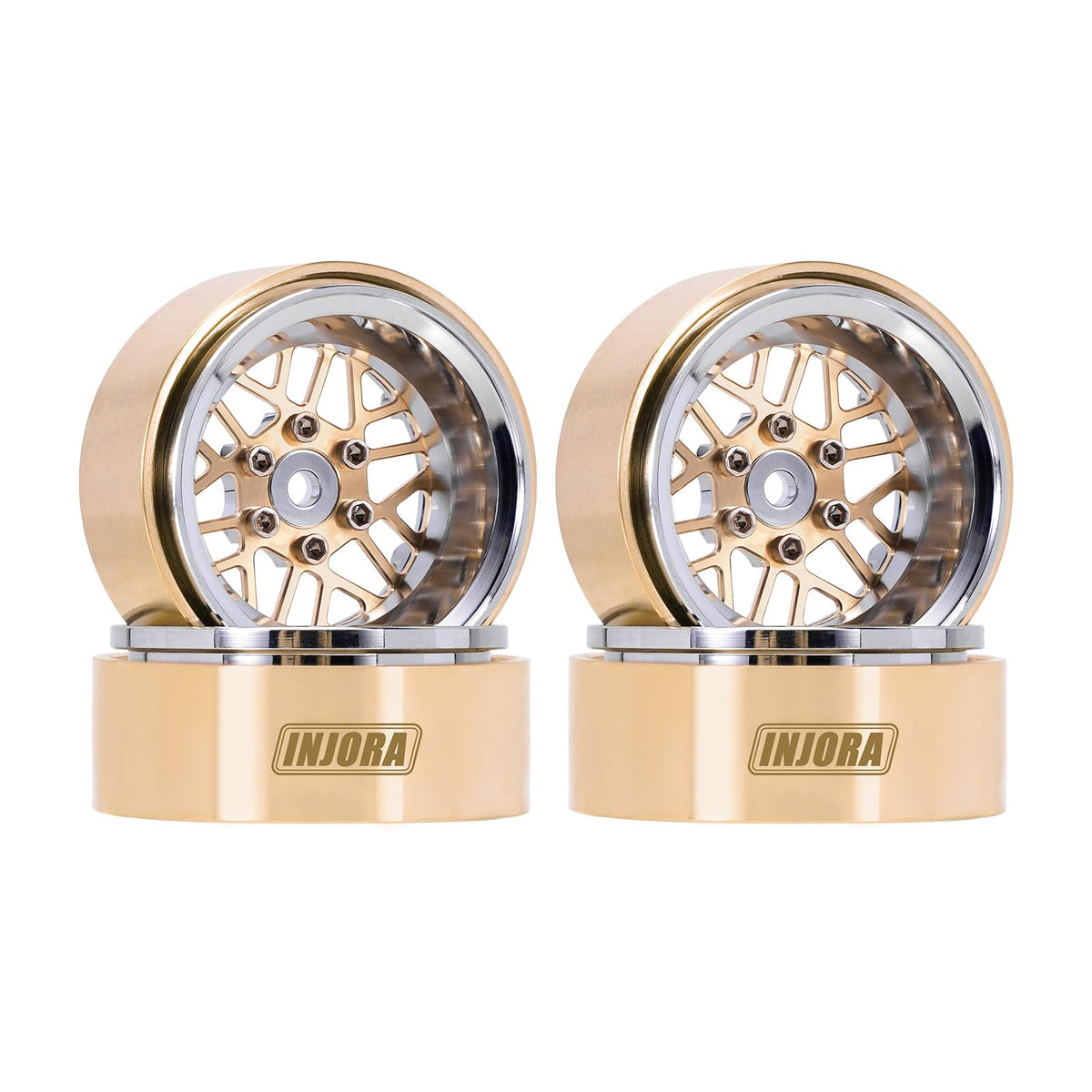 INJORA ModuWheel outer diameter 33.5mm shows precise fit and improved stability.