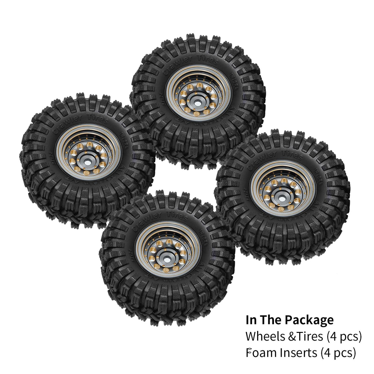 INJORA multi-curve tread siping boosts traction on loose dirt and slick surfaces.