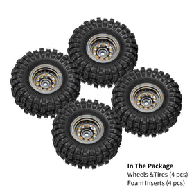 INJORA multi-curve tread siping boosts traction on loose dirt and slick surfaces.