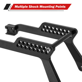 Multiple shock mount points for suspension tuning