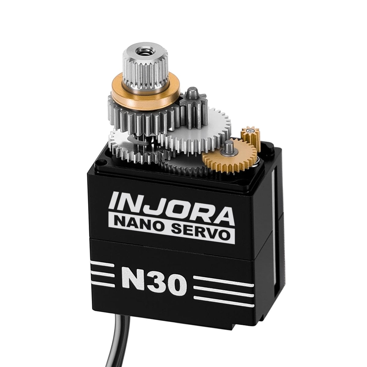 INJORA N30 Nano Servo torque boost for crisper steering control during climbs.