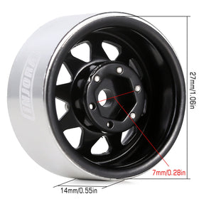 INJORA negative offset minus three point seven eight millimeters improves stability.