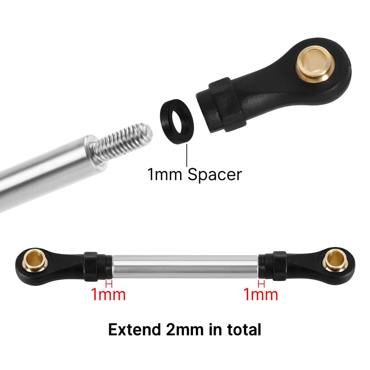 INJORA plastic rod ends flexibility and resilience on challenging trails
