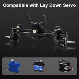 INJORA portal gear set 12/24T and 15/20T for versatile gearing.