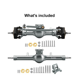 INJORA precision CNC aluminum steering link keeps compact, clean geometry.
