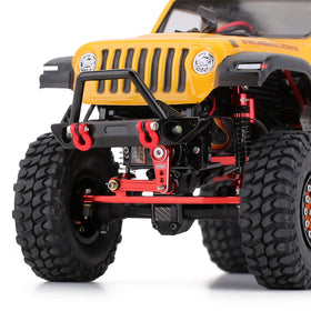 INJORA RC car model parts with horn and brass gear for smoother steering.