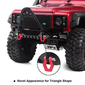 INJORA RC bumper featuring dual tow hooks for quick recovery and trail setups