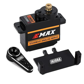 INJORA RC servo with steering mount bracket for precise model steering