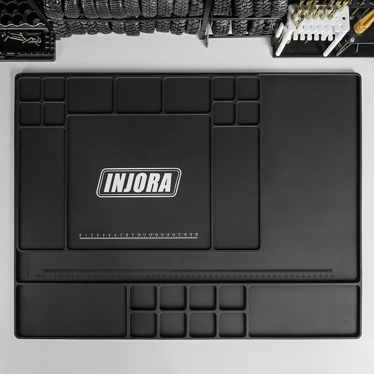 INJORA RC Silicone Pit Mat is a durable, portable upgrade essential for hobbyists.