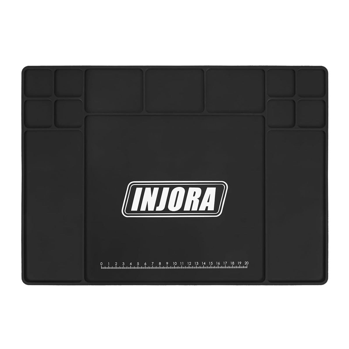 INJORA RC silicone pit mat rollable design keeps workspace tidy