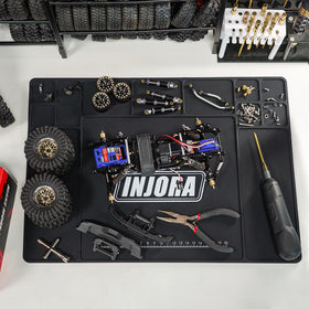 INJORA RC silicone pit mat size 420x297mm provides ample space