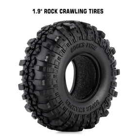 INJORA RC Tires with foam inserts enhance stability and traction on uneven terrain.
