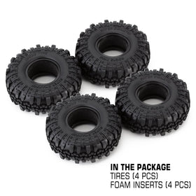 INJORA RC Tires packaging shows four tires with inserts.