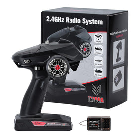 INJORA RC Transmitter 6CH top view for precise control and ergonomic grip.