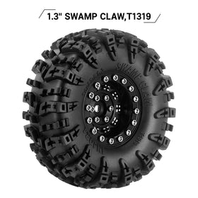 INJORA S5 soft compound detail highlights sticky grip for challenging surfaces.