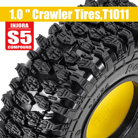 INJORA S5 tire 24mm width for stable handling.