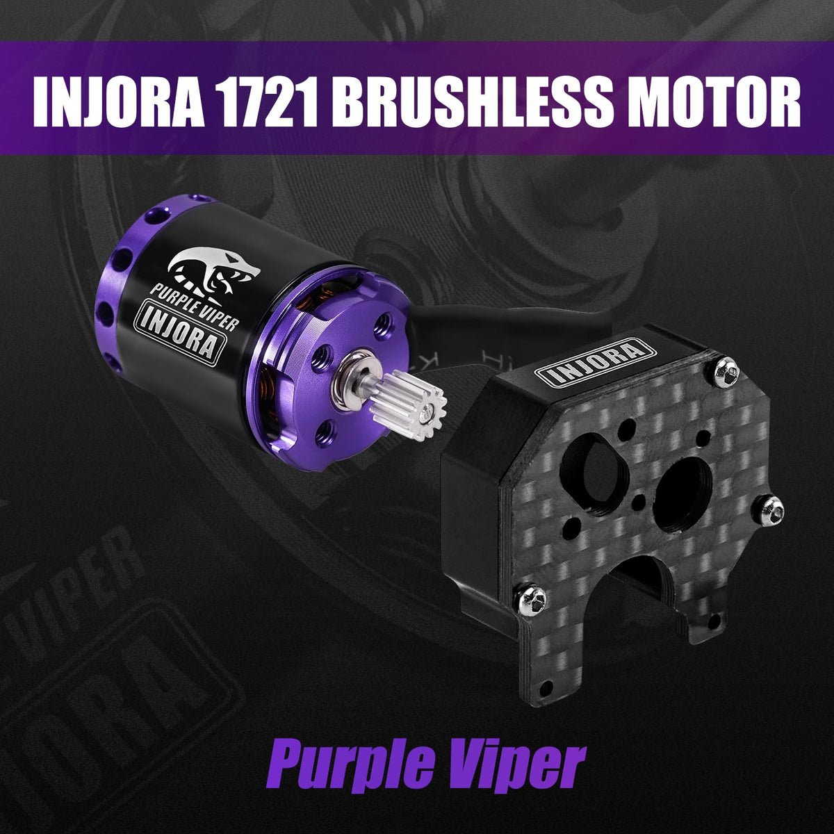 INJORA SCX24 upgrade mounting plate enables easy ESC and motor installation.