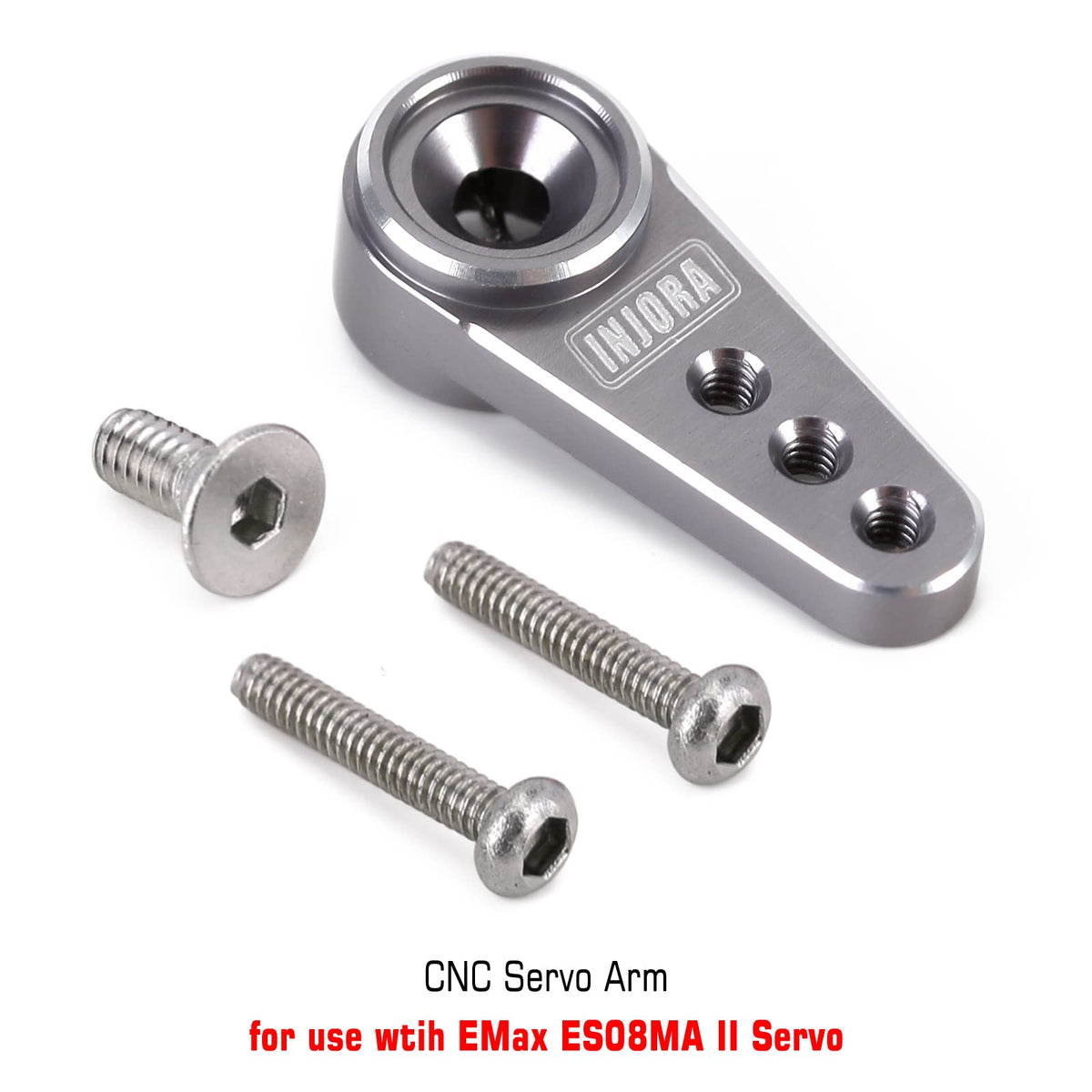 Upgraded SCX24 servo delivers fast response and high torque.