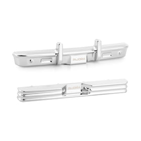 INJORA SCX30 front bumper chrome enhances durability and retro styling.