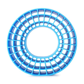 INJORA blue silicone foam material close-up emphasizing waterproof and heat resistance.