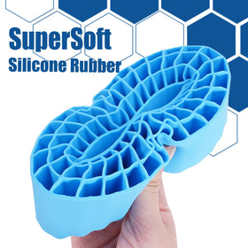 INJORA blue silicone foam close-up highlights durable silicone and water resistance.