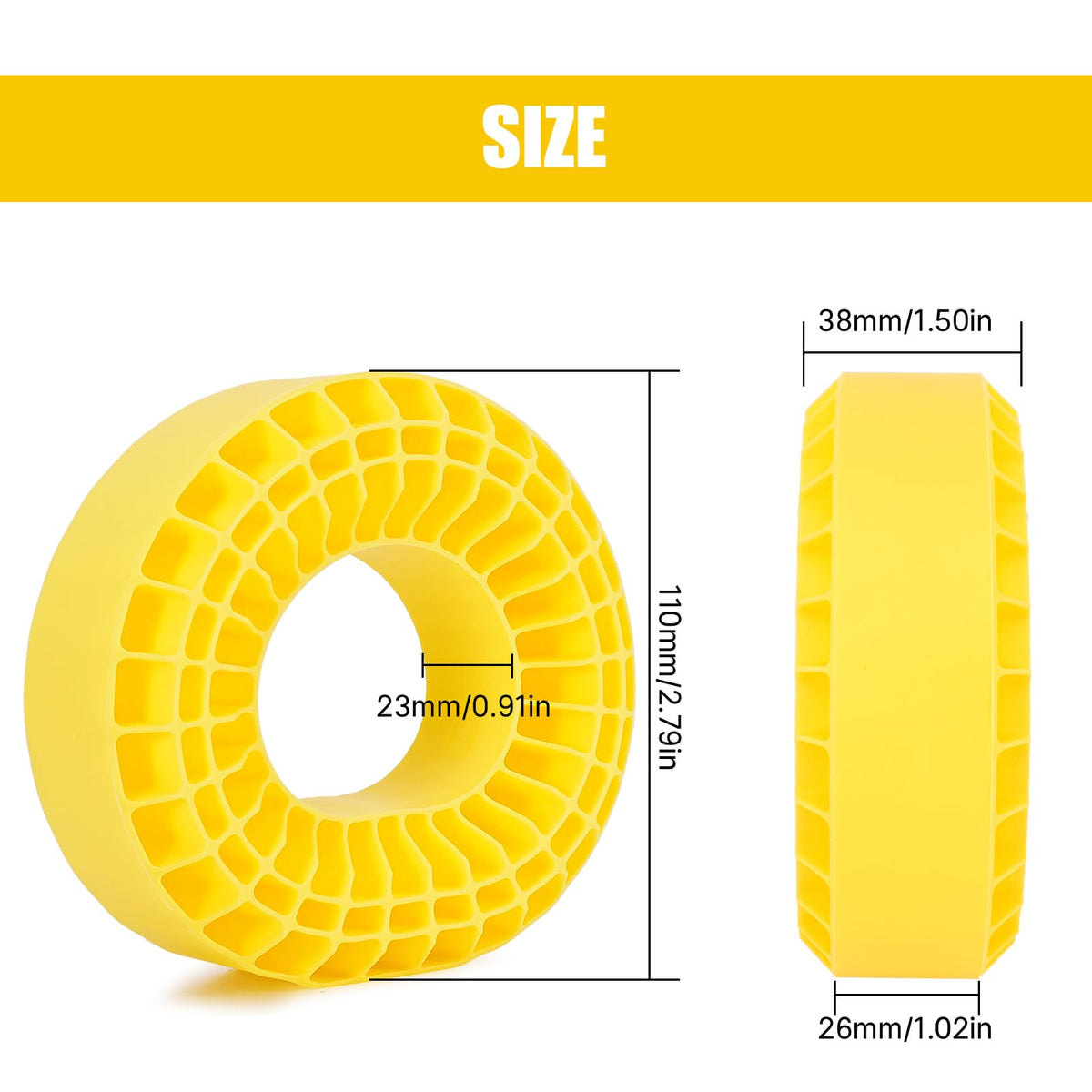 INJORA 4-pack silicone inserts preserves tire shape and performance across tires