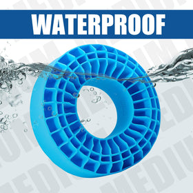 INJORA blue medium insert close-up boosts traction on rough terrain.