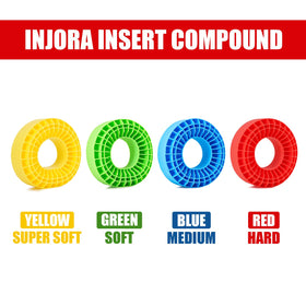 INJORA silicone insert improves traction on slick rocks and mud climbs